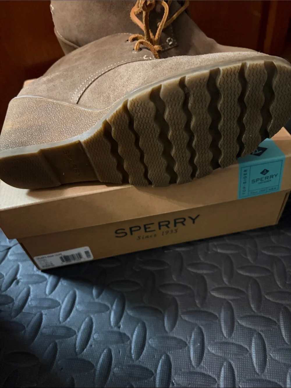 Sperry Women’s Celeste Prow Taupe Suede Boots